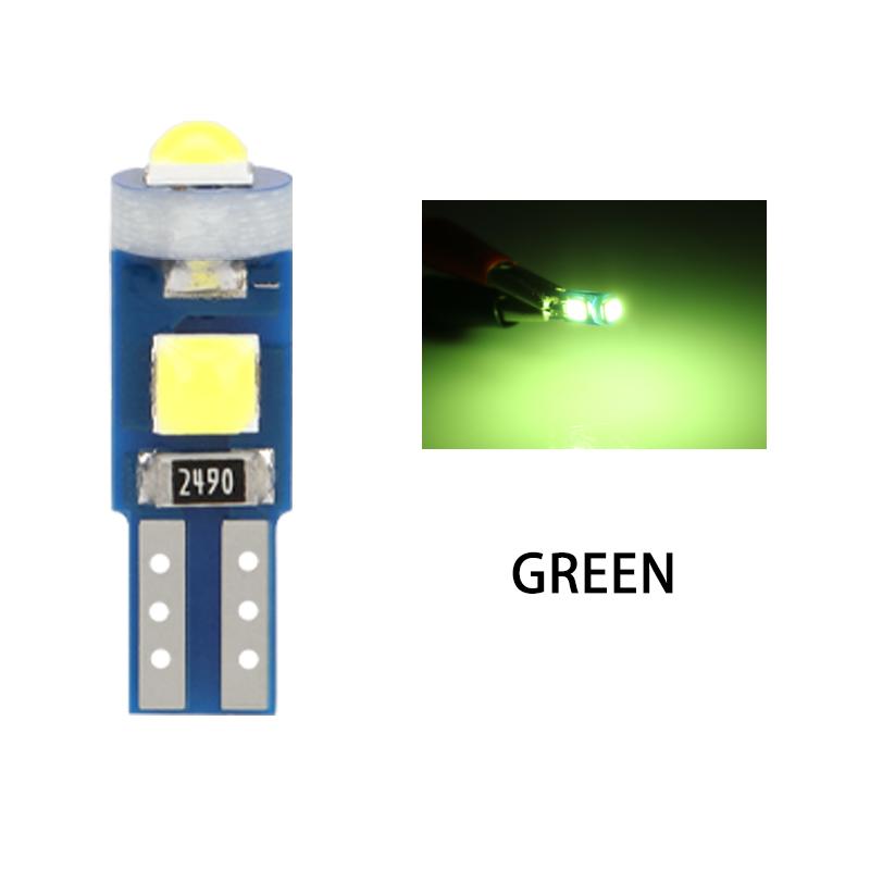 RXZ 10PCS Canbus T5 W3W 3030 3SMD Led Bulb 12V Universal Interior Lights Dashboard Warming Indicator Auto Instrument Lamp