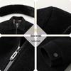 Mid-Aged & Elderly Velvet-Lined Corduroy Lapel Jacket - Thickened Winter Coat for Dad & Grandpa