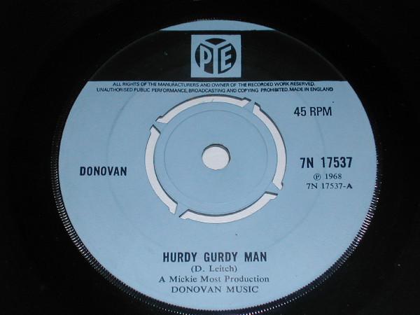 

7inch Record DONOVAN - Hurdy Gurdy Man 7N17537 Pye Records 1968 UK Rock Used