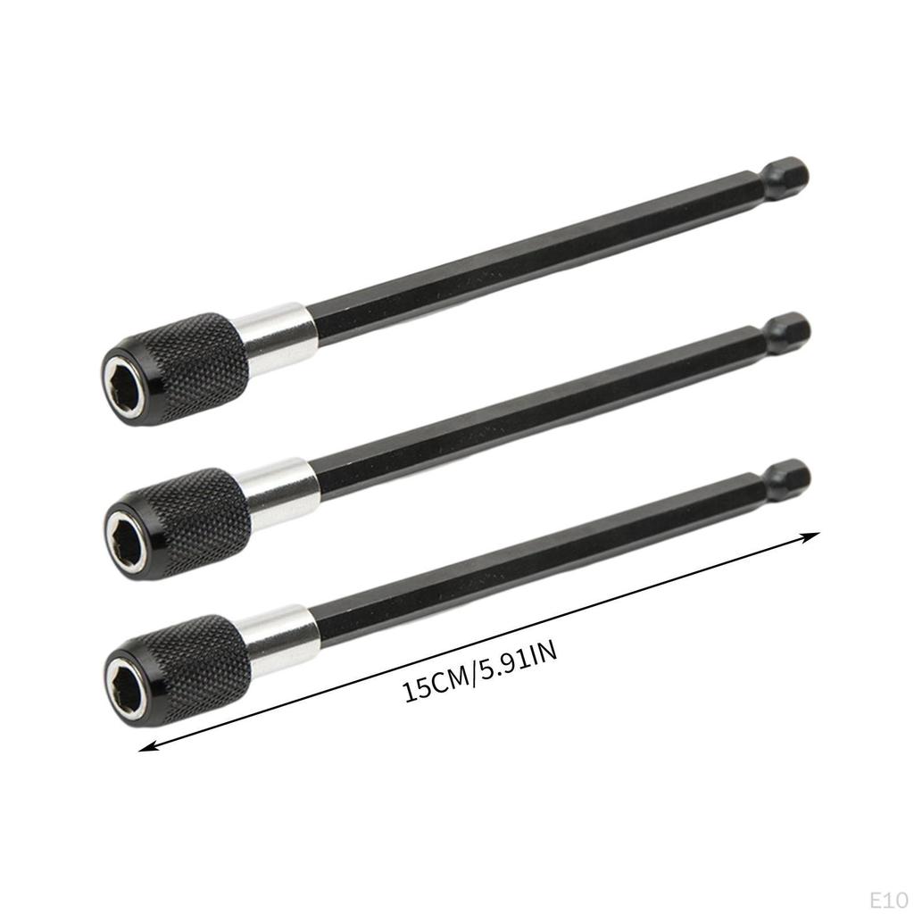 Bit Holder Extension Hexagon Rod Conversion Connect Metal Drill Adapter