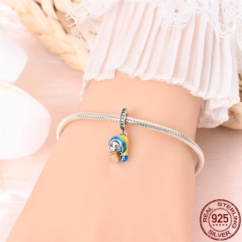 100% Real Copper Artist Series Pendant Charms Fit Original 3Mm Pan Bracelet For Women Birthday Fine Jewelry Gift
