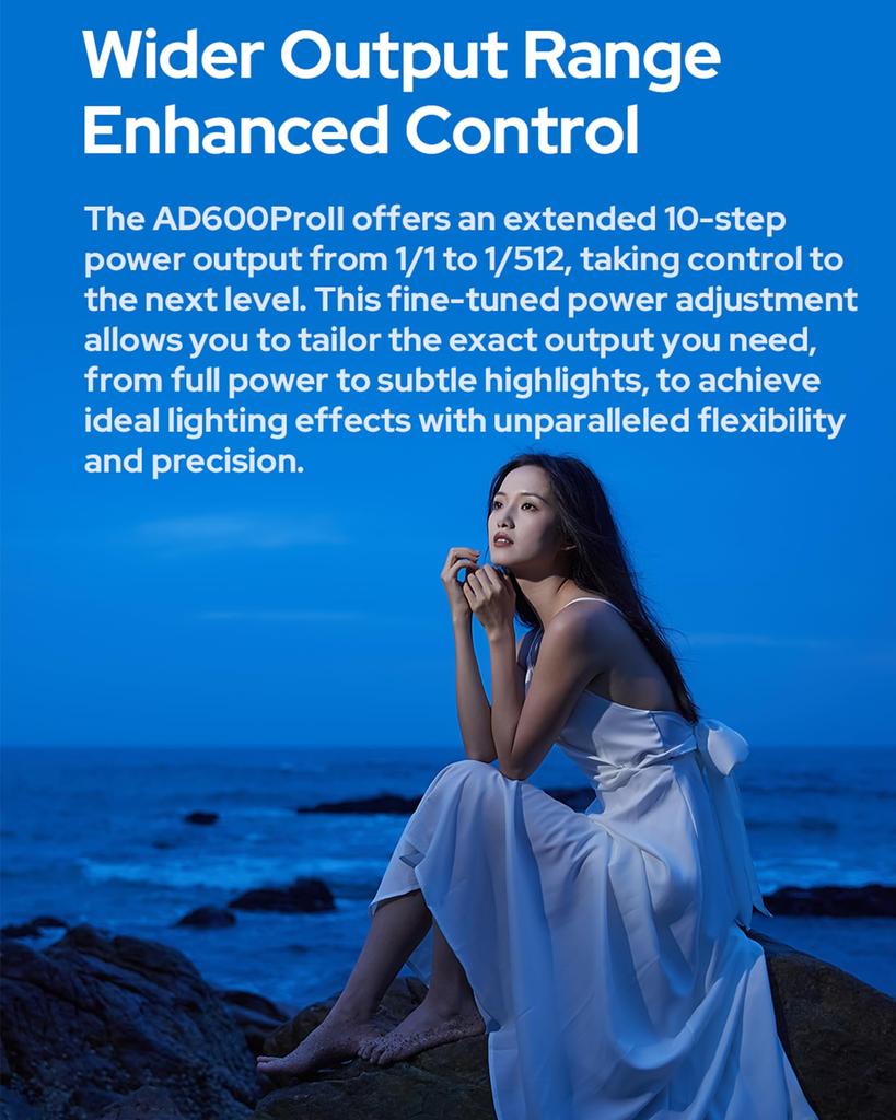 Godox AD600PRO II 600W Flash Professional Bowens High Speed Sync with X3 Trigger 40W Dual Color Modeling Light - Mount, Sync, One-Tap -