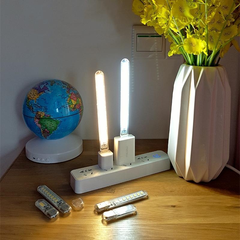 Mini USB Book Light Portable USB LED Lamp Touch Switch Night Light 5V Ultra Bright Reading Lamp For Power Bank Camping PC Laptop