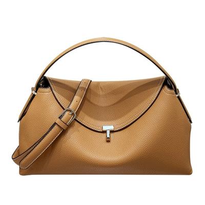 100% Genuine Leather Handbags for Women Designer Luxury Large Capacity Single Shoulder Crossbody Bag, Niche Handbag, Underarm Bag for Women