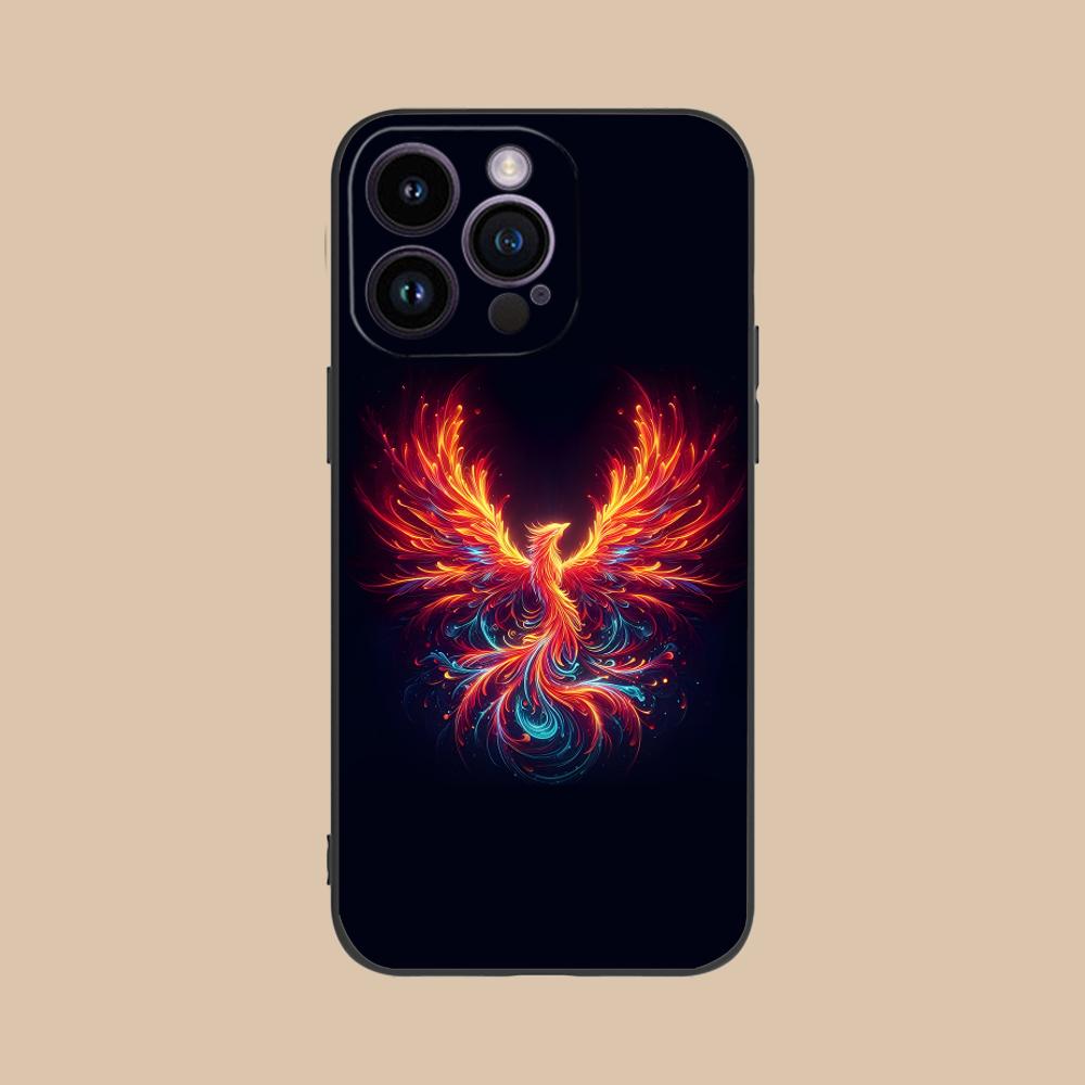 

Luxury Phoenix Mobile Cell Phone Case for iPhone 17 16 15 14 13 12 11 X XR XS 8 7 Air Pro Max Plus Mini Colorful Cover Pretty iPhone 7 Plus