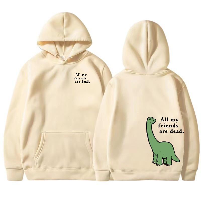 Fun Dinosaur Print Hoodie Men's and Women's Sports Hoodie Men's Hip  Hop Style Sports Shirt Fashion Street Wear