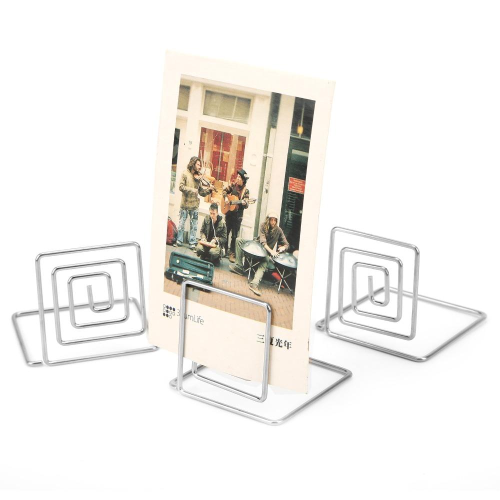 

10Pcs Silver/ Rose Gold/ Gold Table Number Holders Metal Material Picture Holder Wedding Event