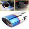 Car Auto Exhaust Pipe Blue Rear Tail Muffler Throat Tip Tailpipe Auto Parts