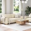 2 Piece Sofa Set Beige 220 X 80 X 84 Cm Linen Blend Fabric