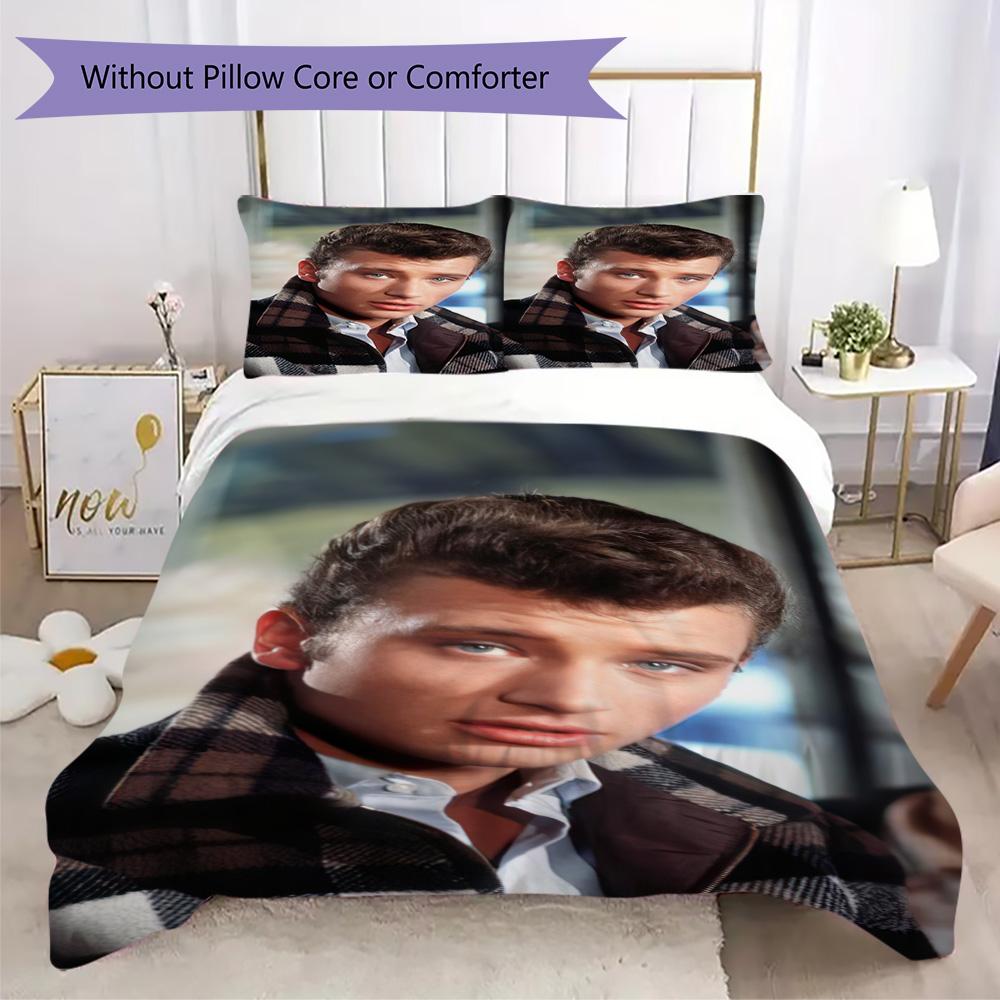 French legendary rock singer and actor Johnny Hallyday provides comfortable bedding covers and pillowcases for home use (without core) K18