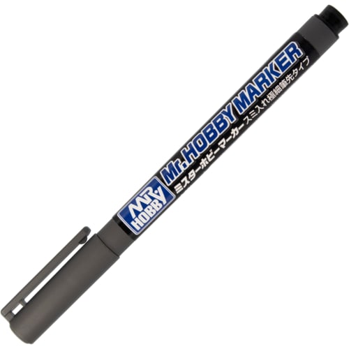 GSI Creos Mr. Hobby Marker, Inking Extra Fine Tip, Gray, for Model Painting, CM102