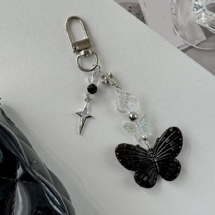 Beautiful Butterfly Phone Ornament Keychain Colorful Butterfly Pendant Phone Chain Accessory Pendant for Keys Backpacks
