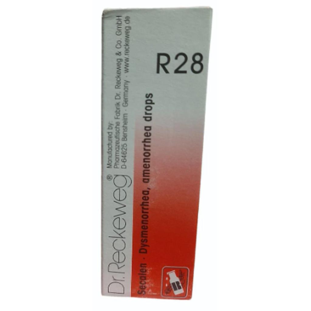 @Dr Reckeweg R28 Dysmenorrhea Amenorrhea Drops 22ml UK51 50%OFF