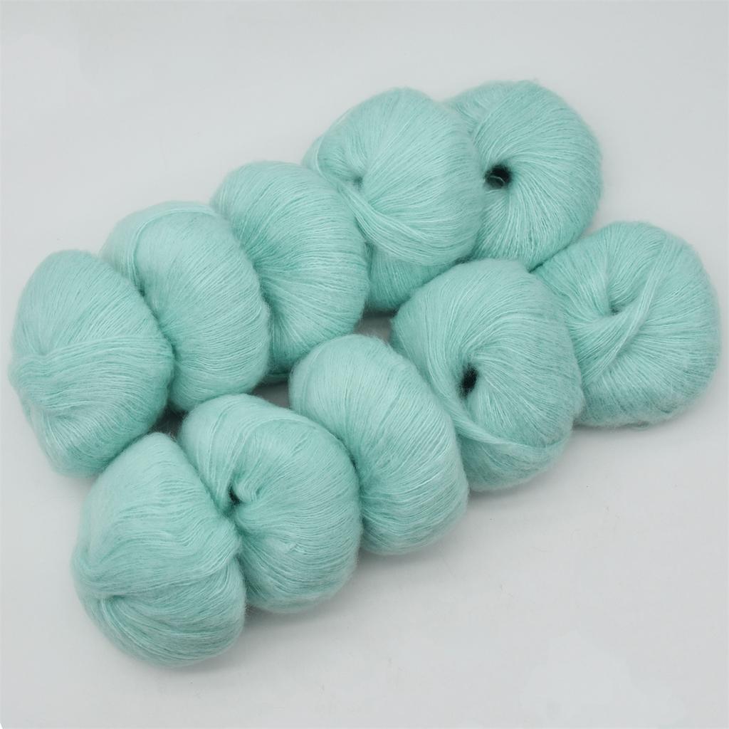 6pcs 150g/5.28oz Mohair Yarn Blend - Ultra Soft Luxury Yarn for Knitting & Crochet DIY Recycled Cotton Yarn for Home Decor Craft Raffia Yarn Supplies