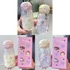 500ml Portable Plastic Cup With Straw For Students And Kids