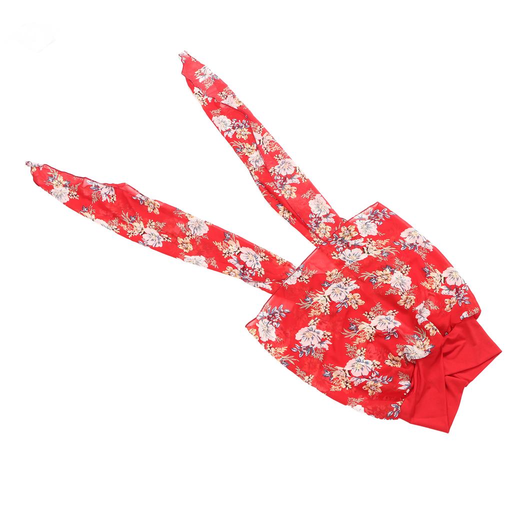 Soft Chemo Headwear Turban Women Fashionable Elegant Floral Print Head Scarf Headwrap for Travel