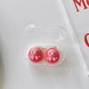 Travel Women Contact Lense Kit Holder Container Cute Cartoon Animal Style Contact Lens Case with Tweezers Suction Stick