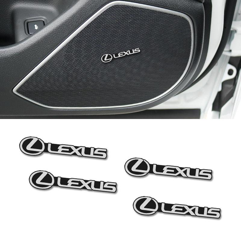 QDDY3 10Pcs 3D Car Audio Stereo Speaker Badge Sticker Decal Accessories For Lexus F SPORT LBX NX RX 350h 450h Plug-in Hybrid ES UX GS