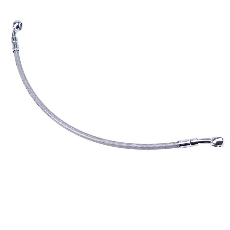39-200cm Universal Braided Stainless Steel Motorcycle Brake Hose Line, AN3 Hydraulic Clutch Oil Pipe for ATV Dirt Pit Bike Street Racing