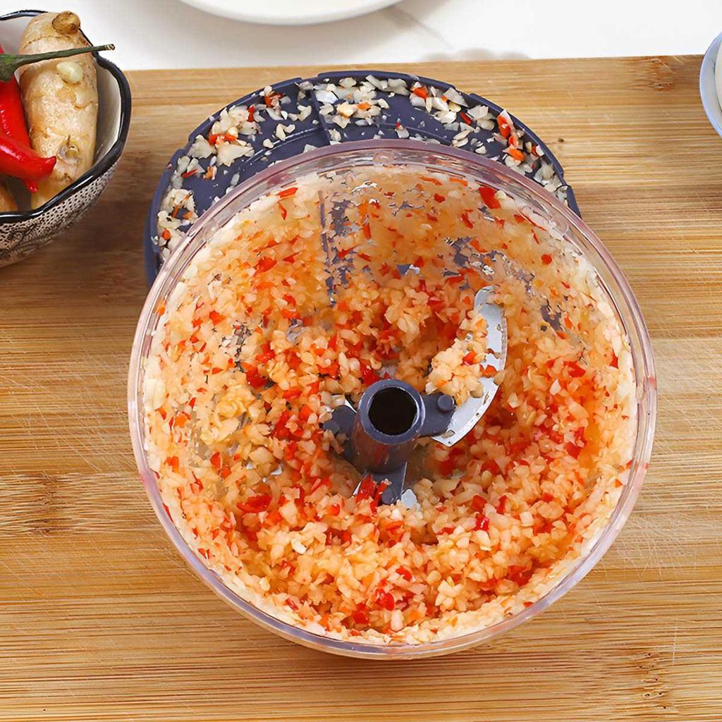 1000ml Extra Large Hand Pull Garlic Grinder Seasoning Vegetable Chopper Kitchen, Meat Chopper, Kitchen Utensils