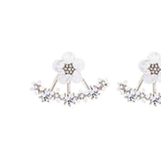 1 Pair Ear Stud Cute Safe Sweet Female Marguerite Ear Clips for Clubs