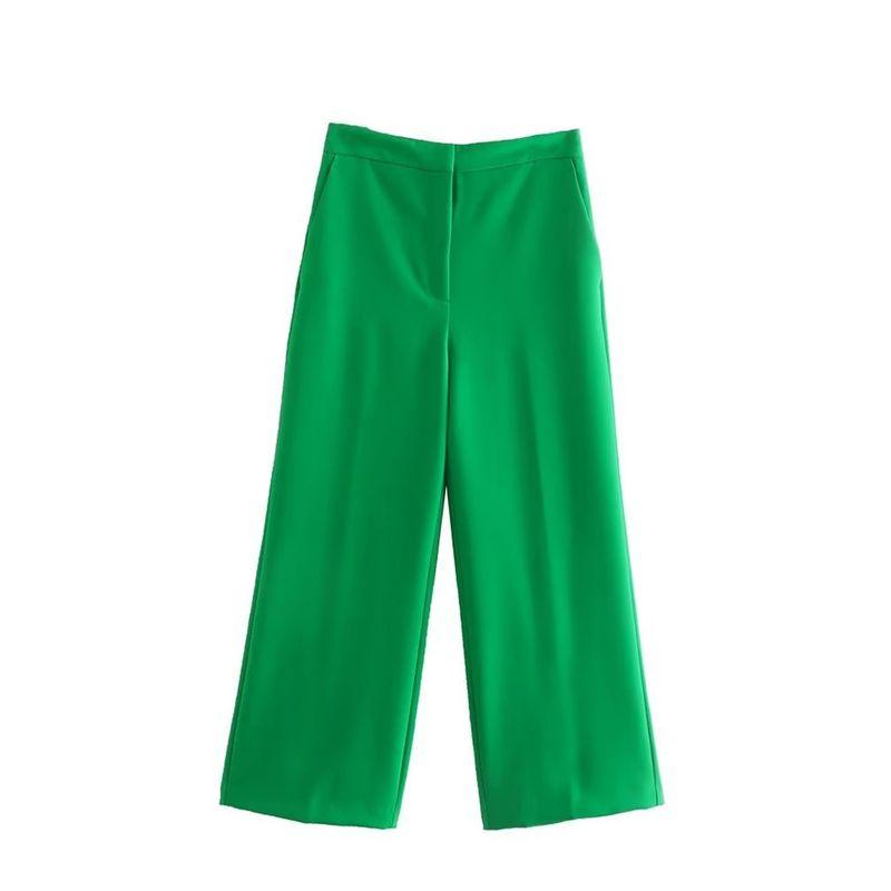 Ur Business Temperament Commuter High Waist Ankle Wide Leg Pants