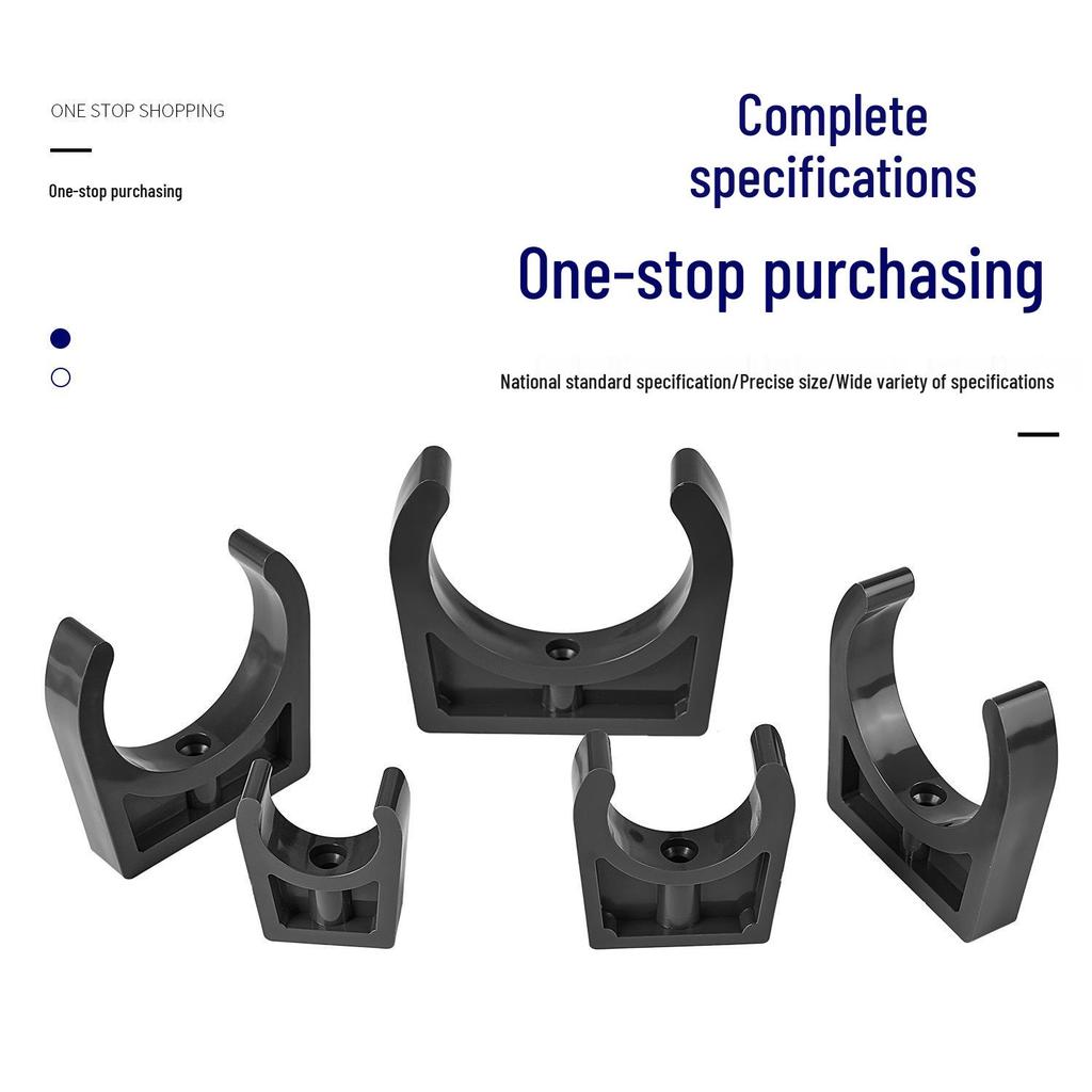 U-Shaped UPVC Pipe Clip - Industrial Grade, Complete Set 20/25