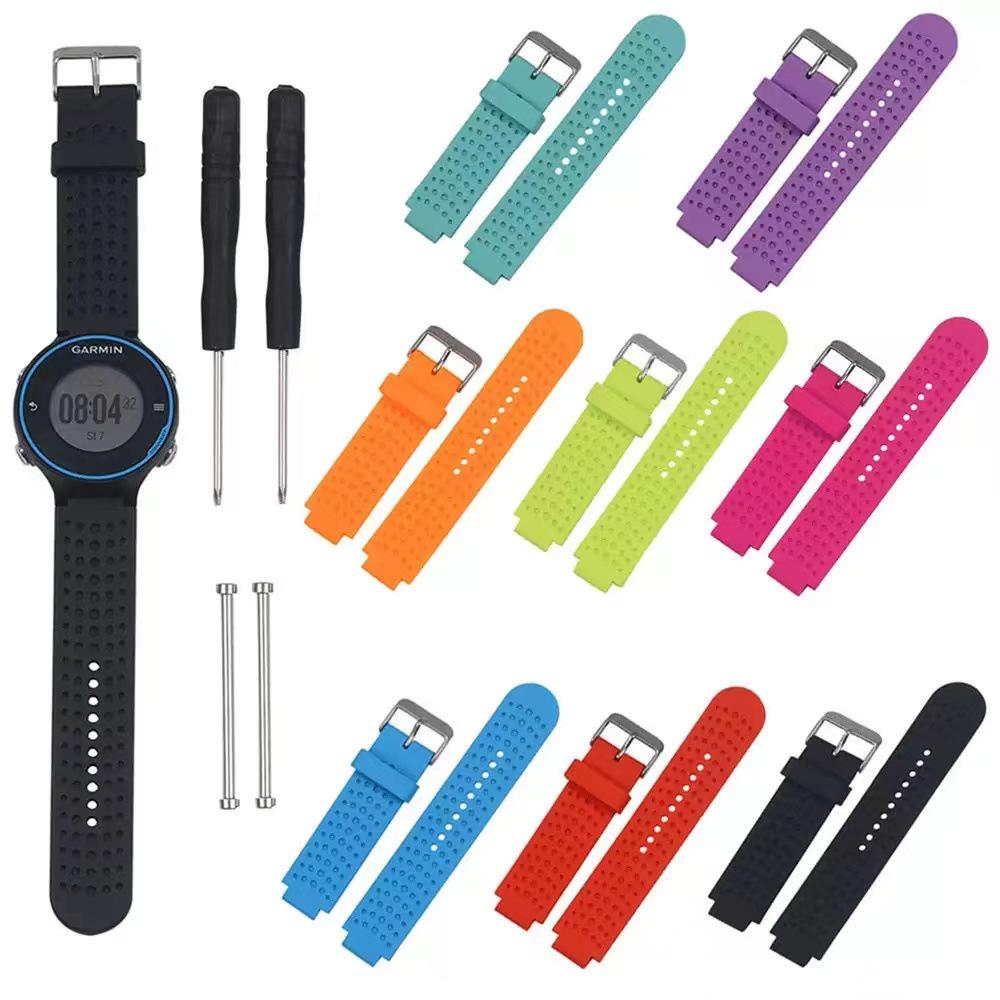 

Compatible Silicone Sports Band for Garmin Forerunner 220/230/235/620/630/735XT Forerunner 235/735XT with Screw Bar синий