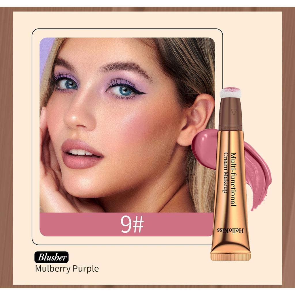 Blush High-gloss Grooming Multi-functional Makeup Pen, Pearlescent Fine Glitter Brightening Facial Grooming Cream