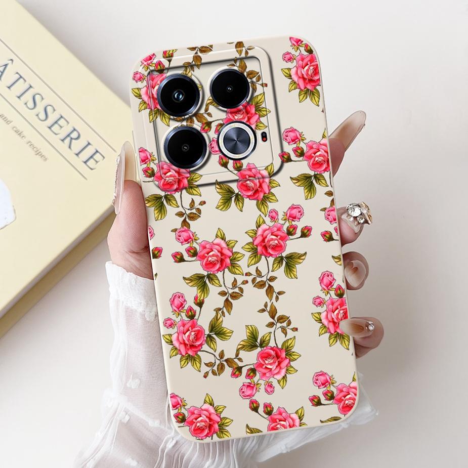 For Infinix Note 40 Case X6853 Pretty Girls Sunflowers Cover Soft Silicone Phone Case For Infinix Note 40 Pro Plus Note40 Fundas