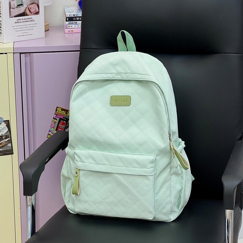 Schoolbag Korean version of high-value student schoolbag large-capacity casual and lightweight backpack small fresh and sweet travel backpack female