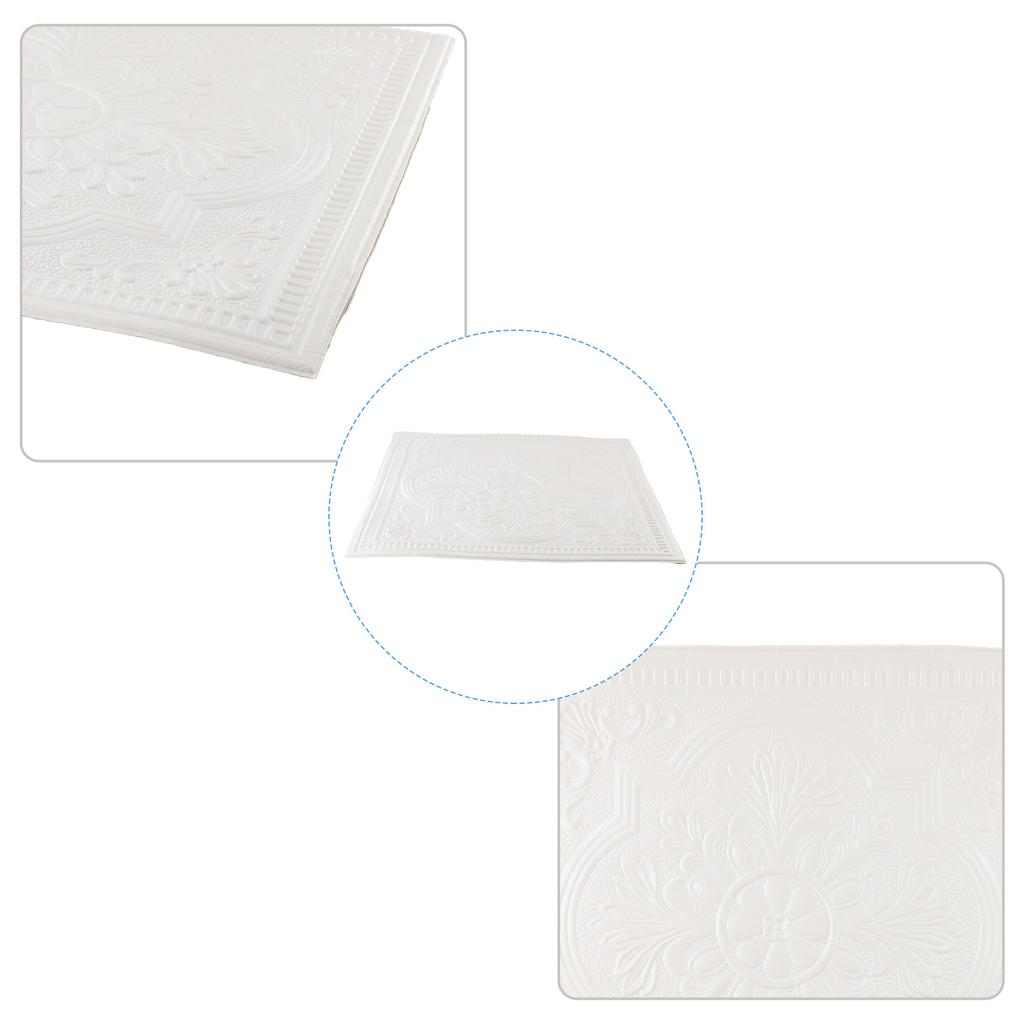 1PC 3D Tile Stone Brick Wall Sticker Soft Foam Panels