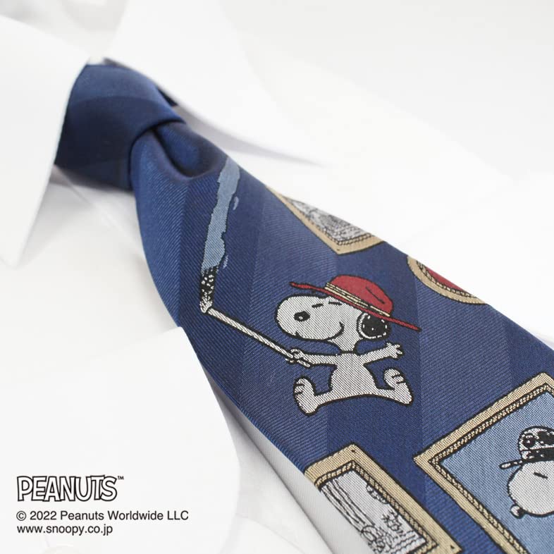 Snoopy Necktie PN912818 Blue SNOOPY Business Brand Necktie Gift [Peanuts]
