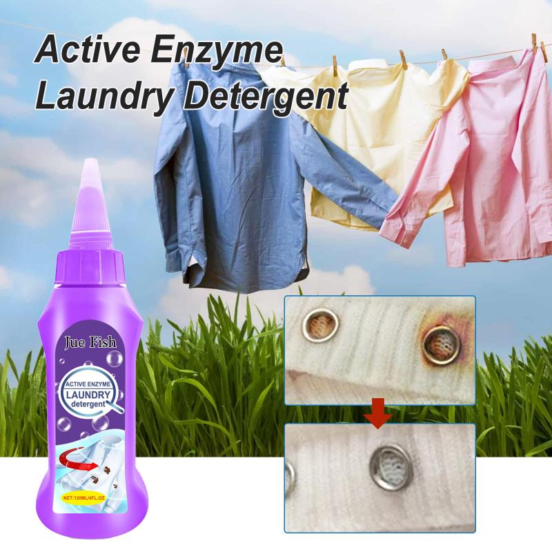 New 120ml Active Enzyme Laundry Detergent Deeply Cleans Clothes Removes Stubborn Stains Gentle Non-irritating