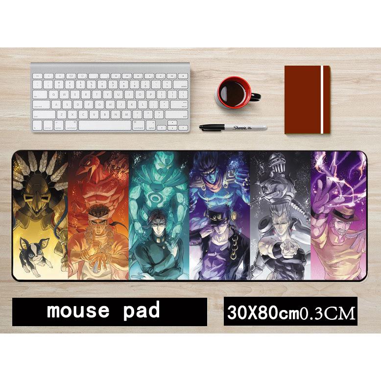 JOJO Kujo Jotaro Anime Non-Slip Mouse Pad - Large 30x80CM Keyboard Mat