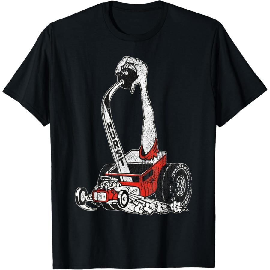 Wttyolo Retro Car Vintage Hurst Racer Meme Hand Engine Funny T-Shirt S