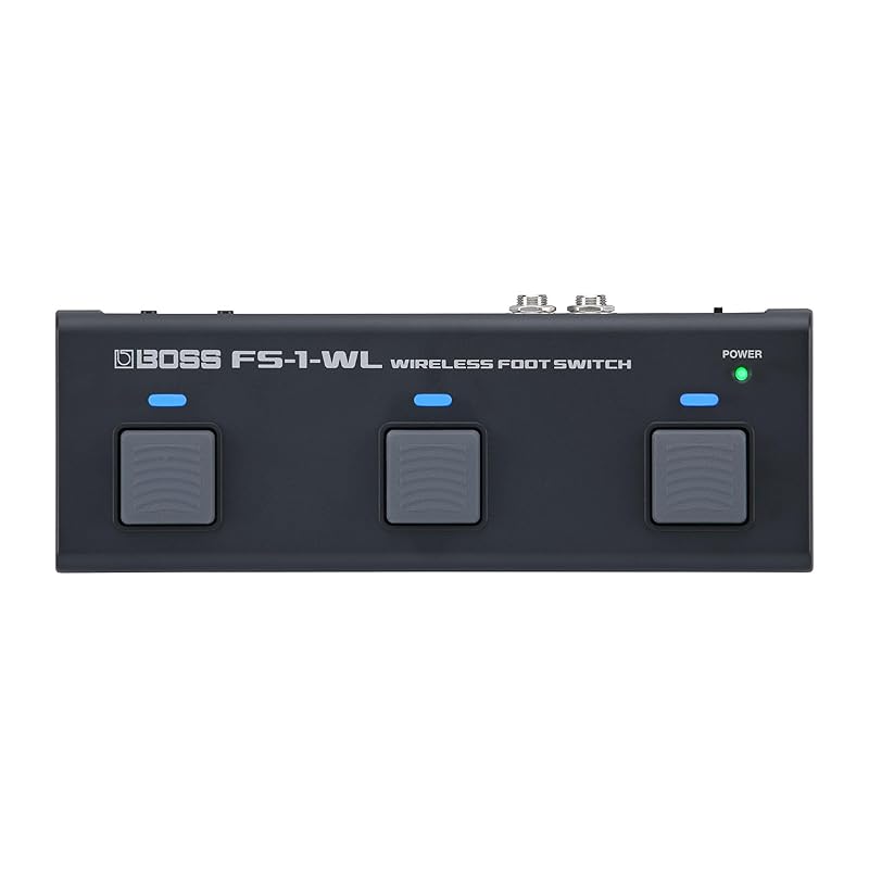 BOSS Wireless Footswitch FS-1-WL, compatible with electronic score, DAW software, and other wireless controls, Bluetooth MIDI, instrument practice,