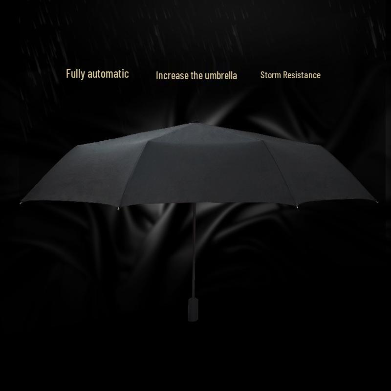 In Stock: New 125cm Single-Layer Automatic Folding Umbrella - PURPLERAIN (Purple)