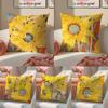 Sonnenblume Kissenbezug Kissenhülle Kurzer Plüsch Verdeckter Reißverschluss Raum Sofa Kissenbezug