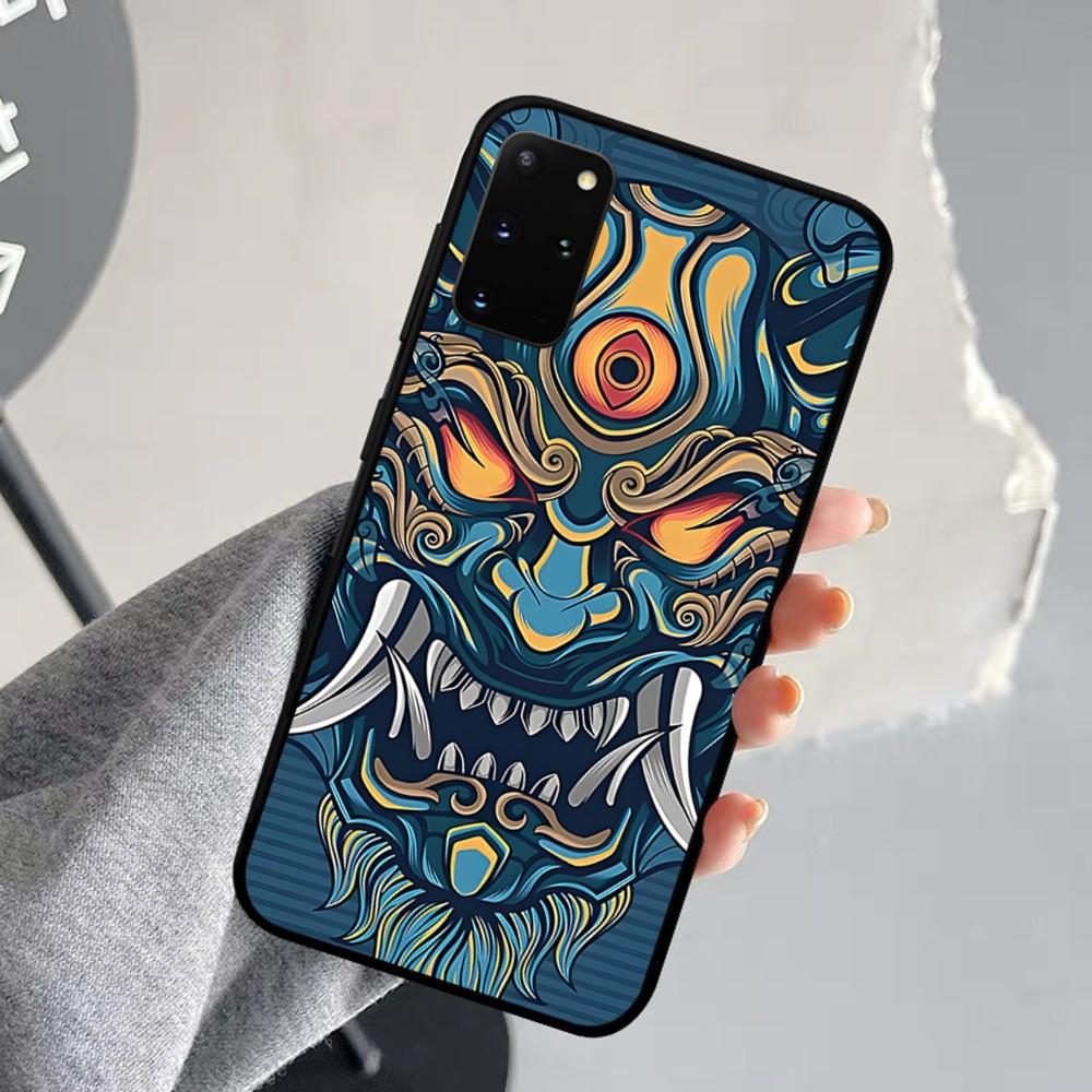 Samurai Oni Mask Phone Case For Samsung S 9 10 20 21 22 23 30 23 24 Plus Lite Ultra FE S10lite Fundas