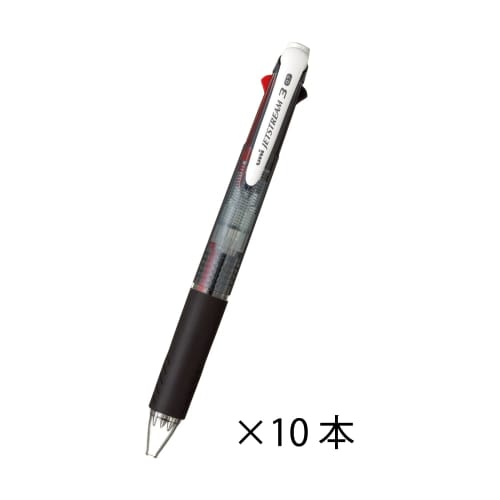 Mitsubishi Pencil 3 Color Ballpoint Pen Jet Stream 10 Pieces 0.7 Black Easy To Write SXE340007.24 10P