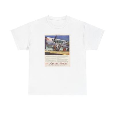 1950 Allison General Motors Flugzeugmotoren Unisex Schweres Baumwoll-T-Shirt