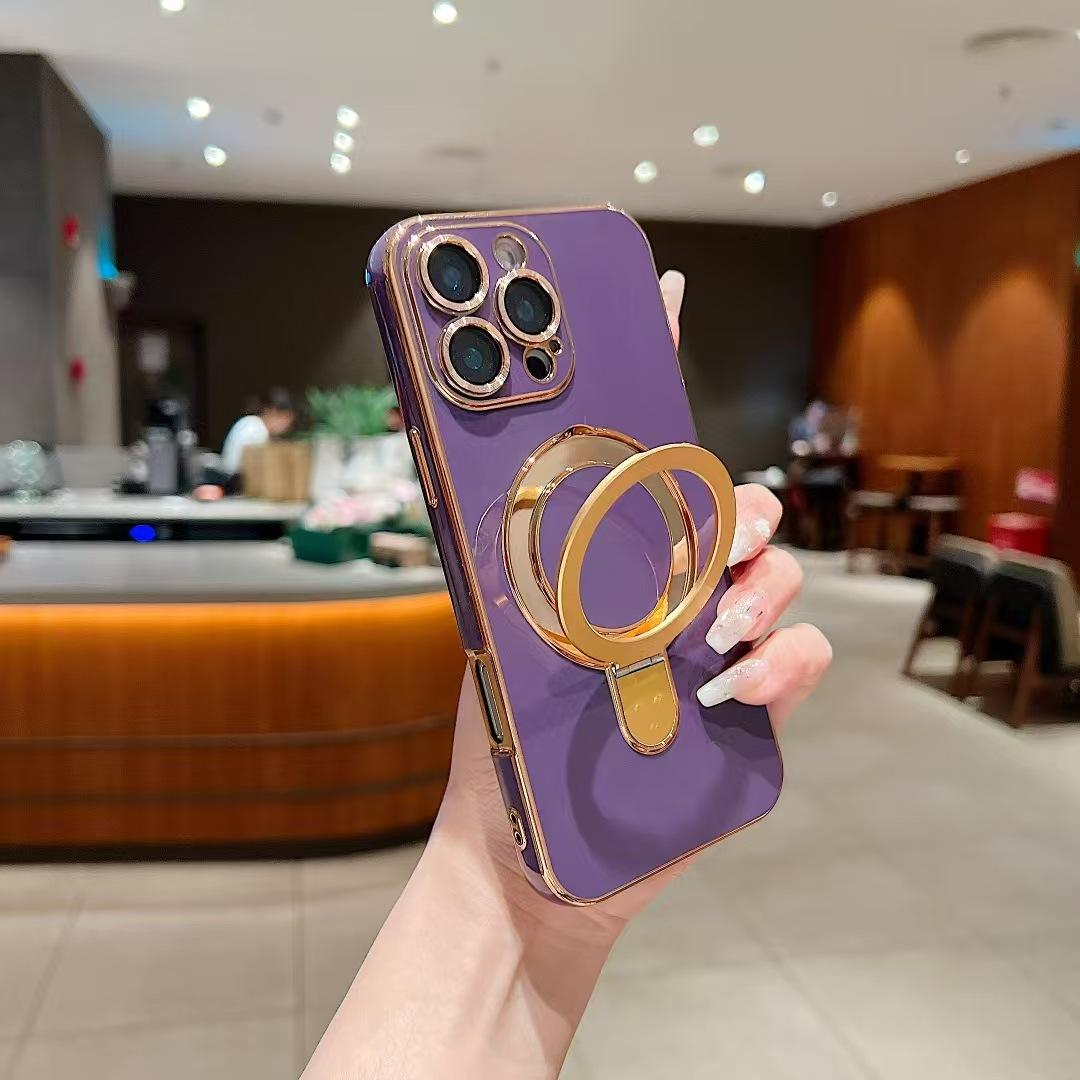 

Высококачественный гальванизированный магнитный невидимый кронштейн для мобильного телефона iPhone16promax, пленка для объектива 15/14, противоударный, мягкий Apple 16Pro