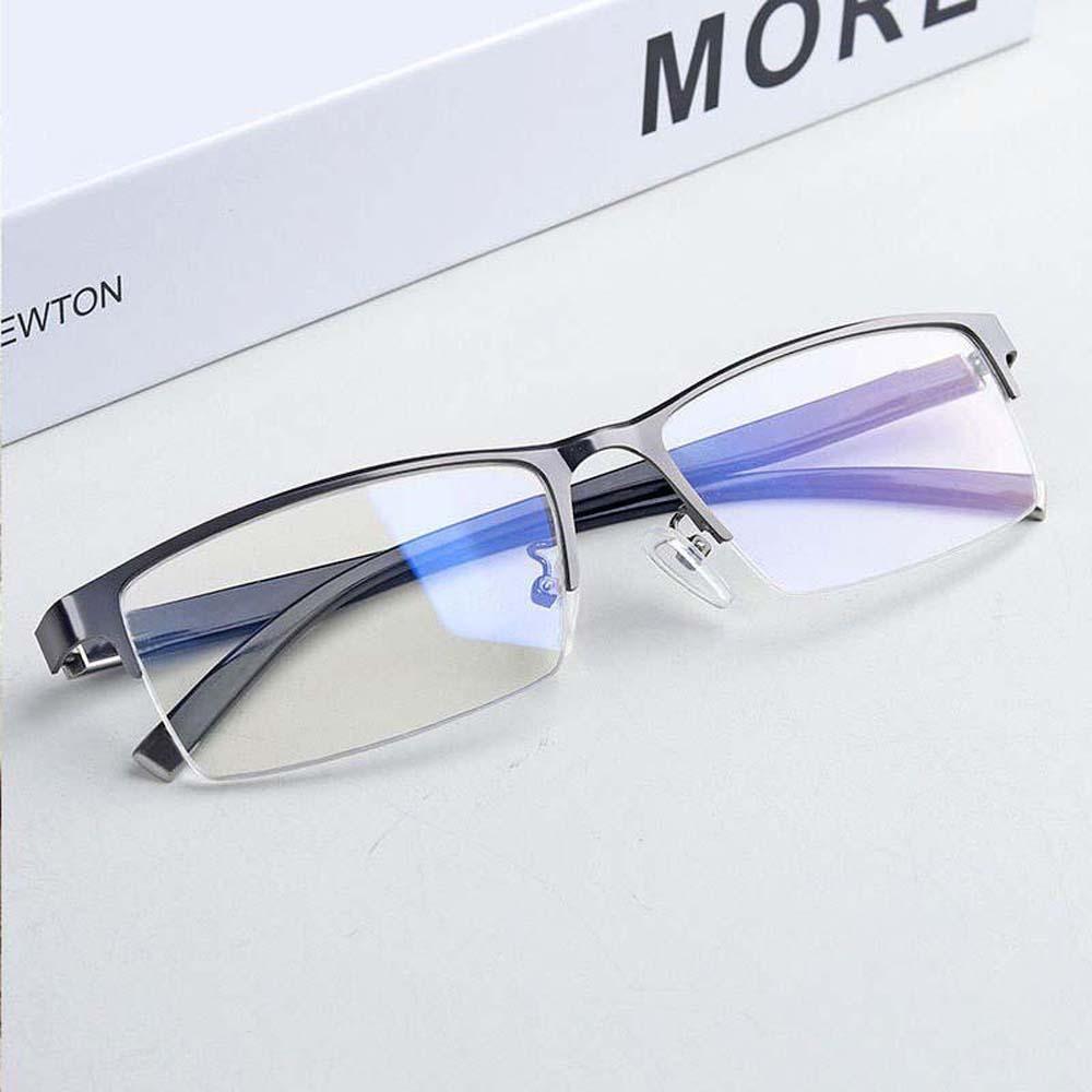 Zinc Zinc Alloy Anti Blu-ray Glasses PC Men Reading Eyewear Half-frame Business Myopia Glasses Watch Movie