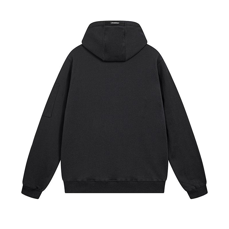 Jachetă Unisex CP Pioneer cu Fermoar și Buzunar pentru Lentile: Design Trendy Monocrom Toamnă/Iarnă