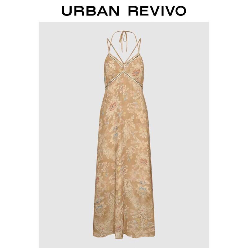 UR2026 Women s Halter Backless Camisole Resort Dress XS