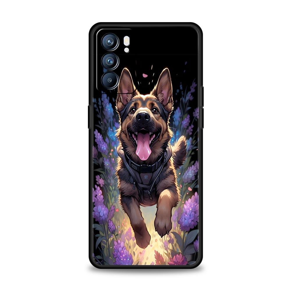 Phone Case For Oppo Reno13 Reno12 Reno11 F Reno10 Pro A54 A53 A95 A76 A74 A57 A98 A80 A79 5G A78 4G Cover German Shepherd Dog