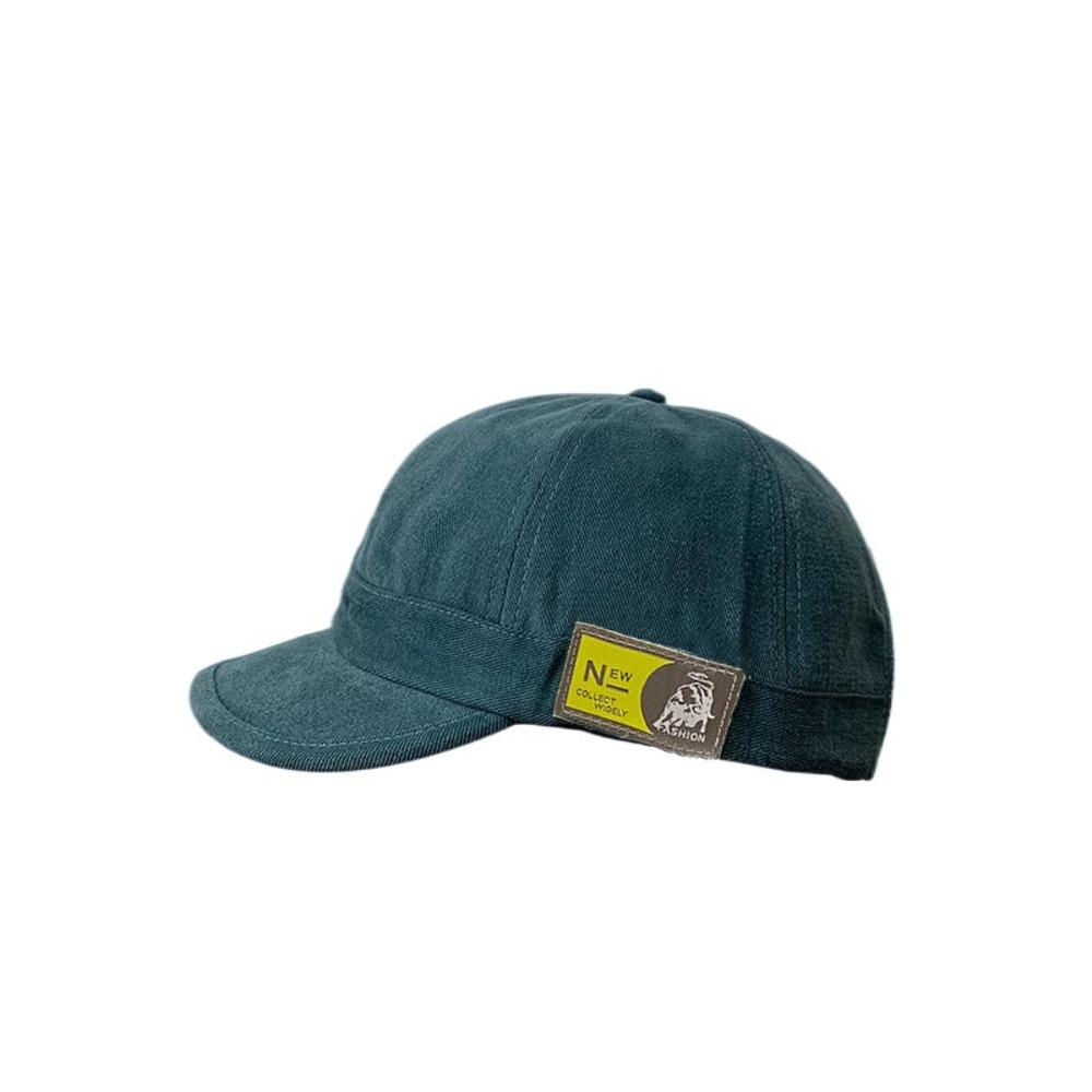 Japanese Style Short Brim Baseball Cap Solid Color Peaked Cap Casual Sunscreen Sun Hat  Sports