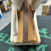 Grensoverschrijdende middeleeuwse 25cm30cm koeienhuid canvas damestas met lange schouderband forens casual leren schouder