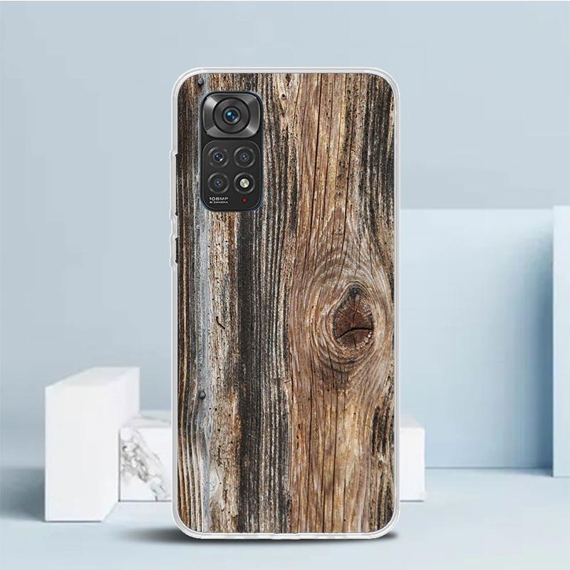 

Wood Wooden Pattern Phone Case For Xiaomi Redmi Note 15 14 14S 13 12S 12 Pro Plus 11S 11 11T 11E 10S 10 + Soft TPU Back Cover Re Redmi Note 12 Pro 5G